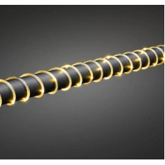 Konstsmide, 3773-800 LED mini virves gaisma, 5 m, ar gaismas sensoru un 6h un 9h taimeri, 65 dzintarkrāsas diodes, darbojas ar akumulatoru, āra apgaismojums (IP44), caurspīdīgs kabelis, 65 LED diodes