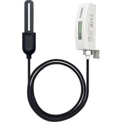ECOWITT Augsnes mitruma sensors WH51L ar 1 m kabeli, 8 kanālu ziedu augu mitruma monitors ar LCD displeju, āra augsnes mitruma mērītājs, iekštelpu augsnes higrometra sensors mājai, dārzam, saimniecībai