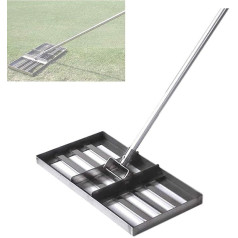 FZYE Green Lawn Leveler Trimmer Stainless Steel, Golf Garden GrassLawn Leveling Rake for Garden Yard Golf Finishing