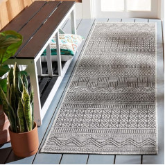 Safavieh Courtyard Collection CY8196 Iekštelpu / āra nesošļājamā, traipiem noturīgā pagalma skrejceliņa 2'3