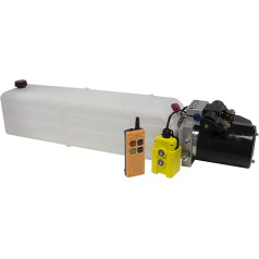 Flowfit hidrauliskais barošanas bloks ar 18 l tvertni un bezvadu tālvadības pulti 12V DC ZZ016045