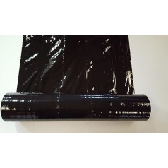 4 ruļļi Hand Stretch Film 20 mµ Black 2,8 kg 500 mm x 270 m Wrap Film Mēbeļu iepakojuma plēve Paletes Stretch Film