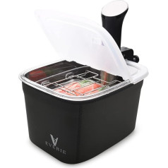 EVERIE KIT-1202-NANO Sous Vide konteiners ar atvāžamu vāku un konteinera uzmavu, kas saderīgs ar Anova Nano AN400 un AN500-US00 un Mini un Instant Pot Sous Vide katliem