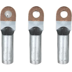 VWWJCCRO DTL-10 DTL-16 DTL-25 Strāvas kabeļu vadu vads Vara alumīnija CU AL bimetāla savienojuma caurule Savienojuma uzmava Savienojuma savienotājs Crimp Terminal (5Pcs DTL-25)