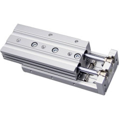Pneimatiskais cilindrs, dubultā spiediena cilindrs ar cilindra diametru 6mm 8mm 12mm 12mm 16mm 20mm 25mm 25mm-Hubsatz 10/20/30/30/40/40/50/50/75 100 125 150 für automātiska piedziņa (Krāsa : Caurums 20mm, Izmērs : Stro