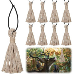 Yoojahow kaņepju virve Medības Smaržas Tassels Rope Efektīva skrāpēšana Medību aprīkojuma piederumi ar 16 Kabeļu saites var pakārt jebkurā vietā (Nav smaržas iekļauts)