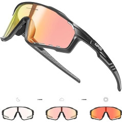KAPVOE Fotohromatiskās velosipēdu brilles, MTB brilles, pašnotonējošās caurspīdīgās velosipēdu brilles, ceļa velosipēds, sporta brilles, saulesbrilles, riteņbraukšana