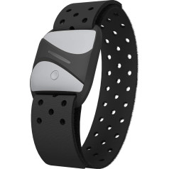 smartLAB hrm A Sirds ritma monitors uz rokas Black EKG precīzs pulsa mērījums ar Bluetooth un ANT+, saderīgs ar Garmin Wahoo Polar Apple Watch Runtastic Pro