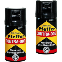 kh security Contra-Dog 130102set2 Piparu aerosols 80 ml, 2 gab., iepakojumā