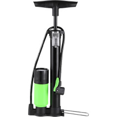 Pārnēsājams velosipēdu grīdas sūknis, rokas riepu gaisa sūknis, mini grīdas sūknis, 160 PSI motociklu vārstu sūknis ar spiediena mērītāju, viegls velosipēdu riepu sūknis ASV/UK/Francijas sprauslai