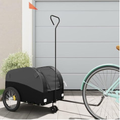 Velosipēdu piekabe melna 30 kg dzelzs, ZEYUAN velosipēdu piekabe, kravas piekabe, rokas grozs, velosipēdu piekabe, kravas velosipēdu piekabe, kravas velosipēds - 94143