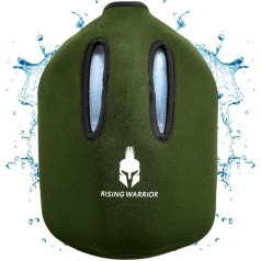 Rising Warrior Insulated Gallon Jar Cover Heavy Duty Neoprene 3.7L sporta ūdens pudele Gym Fitness Outdoor Water Jug Cover Sleeve Holder (militāri zaļš)