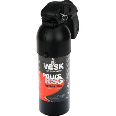 VESK Police RSG Pepper Spray 400 ml ar pistoleta rokturi Profesionāls kairinošs smidzinātājs pašaizsardzībai mājās - dažādi smidzināšanas veidi - ekstrēma kairinoša koncentrācija