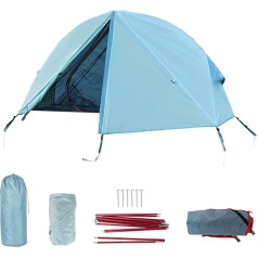 DAZZLEEX 210D kempinga telts Paaugstināta telts Cot Bed 2 Layer Camping Sleeping Bed Tents Viegla āra paaugstināta telts zīme