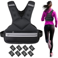 JoyPlus regulējama svara veste, sporta skriešanas svērta veste, stiprības treniņu svēršanas veste, svērta veste, treniņu aprīkojums