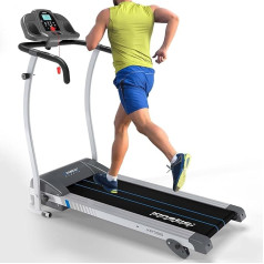 Kinetic Sports KST3000 skrejceļš, 1100 W motora jauda, 12 treniņu programmas soļošanai un skriešanai, iebūvēti skaļruņi, salokāms, brīvi regulējams līdz 12 km/h
