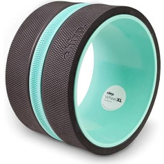 Chirp Wheel XL - Super Comfort muguras masāžas putu rullītis - plašāks muguras stiepējs, plīša spilvens, uzlabota stabilitāte, mugurkaula aizsardzība, trigera punktu spiediens, muguras plaisu ierīce, iztur līdz 500 kg