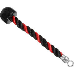 Yardwe Vienpusēja virves iekārta fitnesa bicepss virve roka regulējama fitnesa vilkšanas virve vingrošanas virve vingrošanas virves vingrošanas piederumi muguras treniņš spēka treniņš tricepss fitnesa iekārta tricepss virve