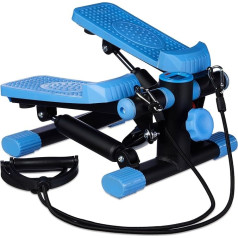 Relaxdays Stepper, ar regulējamu pretestību, ar paplašinātāju, spidometru un pedometru: 170 x 31 x 33 cm (H x W x D), melns/melns