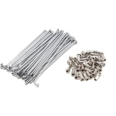 A ABSOPRO Skūteru riteņu spieķi ar uzgaļiem 4 mm diametrs 160 mm garums 36 gab. iepakojumā