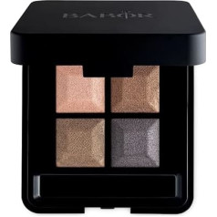 BABOR MAKE UP acu ēnu palete Quattro, četru daļu acu ēnu palete, saskaņoti toņi, satīna un spīdīga, viegli blendējama, 4 g
