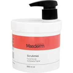 MASDERM Eksfoliējošs sejas skrubis 500 ml, sejas skrubis vīriešiem un sievietēm, sejas skrubis, ķīmiskais sejas pīlings, nepilnīga āda, taukaina āda, skrubis, sejas skrubis, sejas skrubis