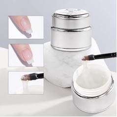 Beautilux Fibreglass Gel 55 g UV LED Fibreglass Celtniecības nagu laka, nagu laka, lauztu nagu labošanas gēls, puspastāvīgs nagu celtniecības gēls