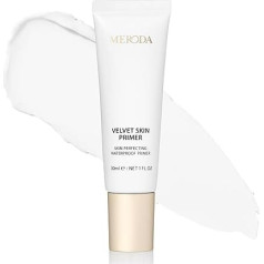 MERODA® Velvet Skin Primer [samazina poras] - Grunts krēms kā grima bāze sejai - Vieglas un smalkas tekstūras grunts - Grunts krēms - Piemērots visiem ādas tipiem - Grunts krēms ar UV aizsardzību