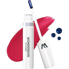 Wonderskin Wonder Blading Lip Stain Mask, dabīga lūpu krāsa, ilgnoturīga ūdensnoturīga lūpu krāsa (First Kiss Stain & Go)