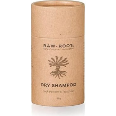 RAW ROOTs Dry Shampoo Sausais šampūns Dreadlocks sausais šampūns bez atlikumiem un bez grūti izmazgājamām sveķiem vai oksīdiem Bez smaržvielām un The Vegan Society sertificēts | 30g