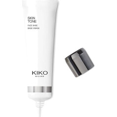 KIKO Milano Skin Tone Face Base | Tonēts sejas pamattonis: sedz sarkanīgu iekrāsojumu krāsu