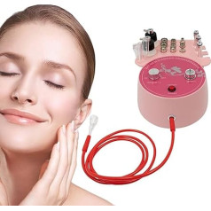 Fliuyr Diamond Microdermabrasion, 3-in-1 mikrodermabrāzijas iekārta ar 9 dimanta uzgaļiem un 3 caurulēm, profesionāla mikrodermabrāzijas ierīce ādas pīlingam, melngalvju noņemšanai