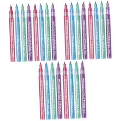 Healeved 24 Stk Nagelstift Nagelstift Nagelstift Nagelstift Nagellack-stift maniküre zubehör nail art stifte Nagellackstifte für Nagelkunst Nageldesign Farbstift Nagelliner-Stift Nail-Art-Kit Acryl