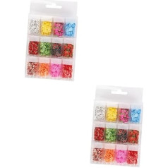 WOONEKY 24 kastes nagu mākslas piederumi Mini augļu māla nagu tehnikas piederumi Augļu šķēles nagu šarms Nailkndy rotaslietas nagiem Augļu nagu mākslas lūpu spīduma piekariņš Mīksta keramika