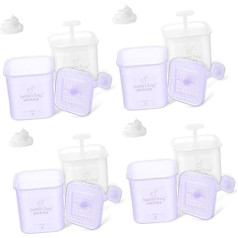 Baluue Pack of 8 Foam Cups Foam Cleaner tīrīšanas putas putas sejas mazgāšanas putu veidotājs Espuma pudele putojoši instrumenti ādas kopšanai sejas mazgāšanas putas putu veidotājs plastmasas putas