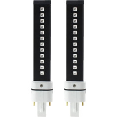 SHEHUALI UV Curing Lamp, rezerves UV LED lampa, 9W, nagu mākslas žāvētājs, fototerapijas gēla cietināšanas alternators, avots 365+405nm, UV nagu lampa (12LED 2 gab.)