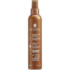 Nature's Sun Spray losjons SPF 20, sejai un ķermenim, ar apelsīnu augļu hidrātu un aprikožu pieniņu 200 ml
