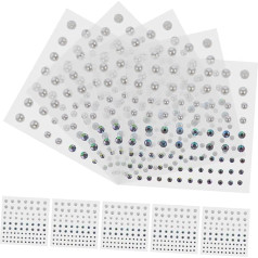 IWOWHERO 10 Blätter Sinfonie-perlenaufkleber Edelsteine Aufkleber Strasssteine für Nägel Strass-Make-up-juwelen Kinderschmuck Nagelabziehbilder Nagelaufkleber Für Nagelkunst Acryl