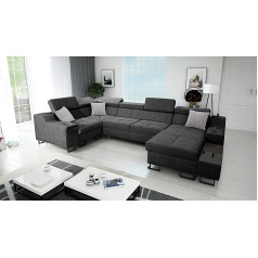 Im Sofa Liels dīvāns viesistabai XXL U-veida stūra dīvāns Alicanto IV Mini kreisais/taisnais Izvēle no krāsām Augstākā kvalitāte