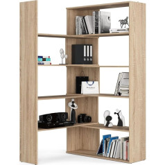Akord Twist skapis, bīdāms skapis, universāla izmantošana, ietilpīgs, praktisks, ļoti izturīgs, elegants dizains, lielām un mazām telpām, krāsa: Sonoma ozols
