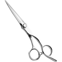 Aolanduo 6 collu profesionālās matu šķēres - augstas klases AICHI tērauda roku darbs - matu griešanas šķēres ar žiletes malu / ofseta dizains / Pro ergonomisks salona stilistu, kosmētiķu un frizieru vajadzībām