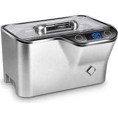 LifeBasis ultraskaņas tīrītājs - ultraskaņas tīrīšanas ierīce 600 ml Digitālā brilles tīrīšanas ierīce Ultraskaņas ierīce 42 kHz Ultraskaņas ierīce briļļu tīrīšanai Juvelierizstrādājumi Pulksteņi Birste 50 W, ABS