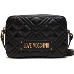 Love Moschino sieviešu plecu soma, melna, viens izmērs, melna