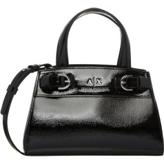 Armani Exchange sieviešu Milano 91, maza izmēra, spīdīga virsma Tote S