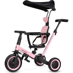 moovkee trīsritenis no 1 gada ar stūres stieni 6-in-1 - Bērnu trīsritenis ar saulessargu - trīsritenis ar stūres stieni - velosipēds bērniem līdz 5 gadiem