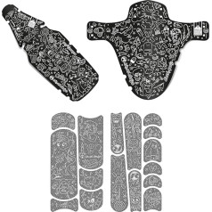 Riesel Design® Dirt: Sparrow Mudguard Bērnu velosipēda priekšējais aizsargs bērnu velosipēda vai kalnu velosipēda dubļu aizsargs 16-29 collas zēniem un meitenēm