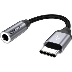 USB C savienojums ar 3,5 Aux jack, audio adapteris USB C austiņām, USB C Male to Dongle Audio Aux priekš Samsung Galaxy S21 S20 Ultra S20+ Note 20 10 S10 S9 Plus, ixel 4 3 2 XL, iPad Pro
