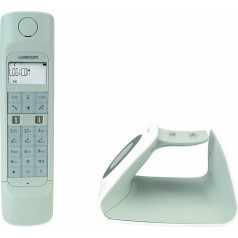 Logicom - Retro 2 DECT - Bezvadu telefons ar automātisko atbildētāju - Balts