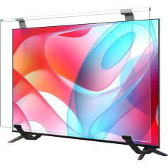 Qoosea 127,7 cm (50 Zoll) TV-Displayschutzfolie, HD-Klarsicht-Displayschutzfolie, Acrylschutz, TV-Display-Schutzfolien für Einzelpunkt-Unterstützung, Fernseher, Doppelpunkt-Unterstützung, Fernseher,