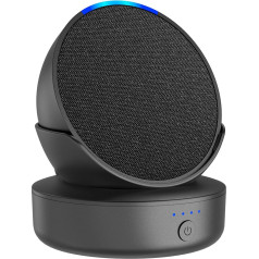 PlusAcc baterija POP - Pārnēsājamā baterija Google Nest POP (bez skaļruņa) (melna) - pārnēsājama baterija viesistabai virtuvei guļamistabai ārā (melna)